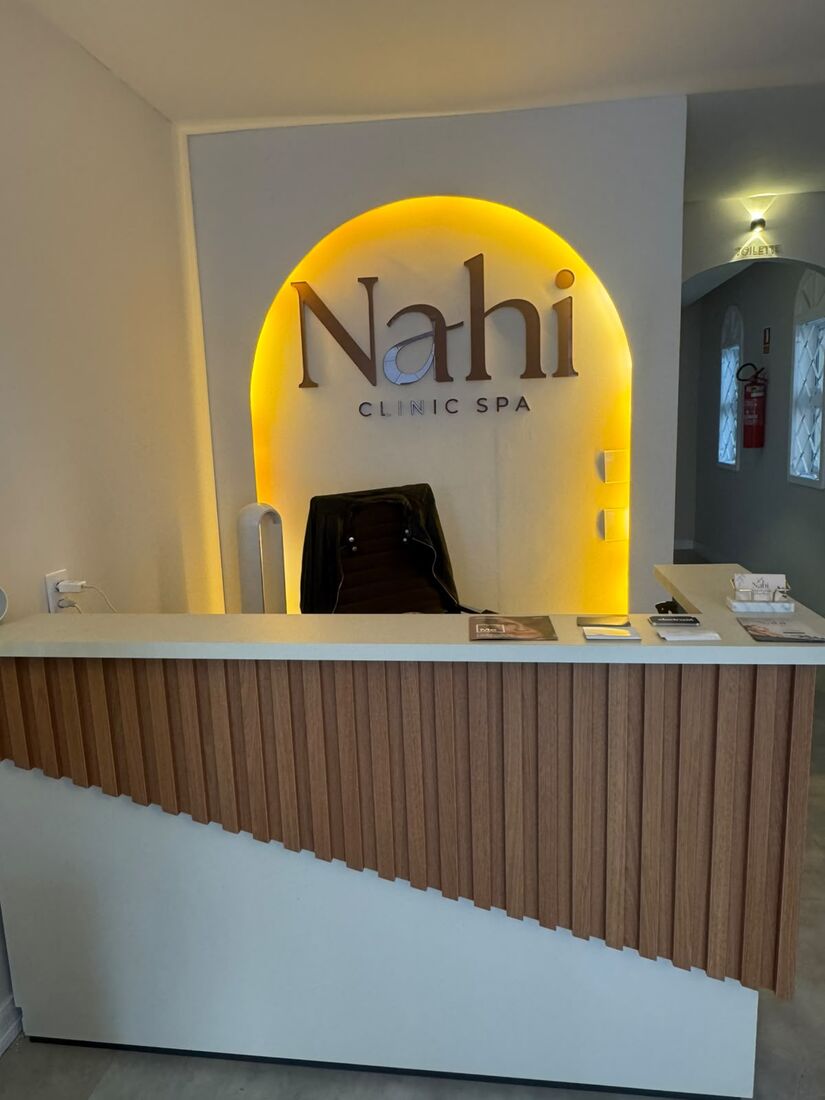 Recepção da Nahi Clinic Spa